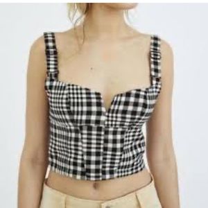 Urban Outfitters Black and White Vest